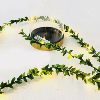 

LED Copper Wire Fairy Tale String Outdoor Leaves Twine Fairy Lights Night Light Wedding Holiday Party Event Decoration For Home