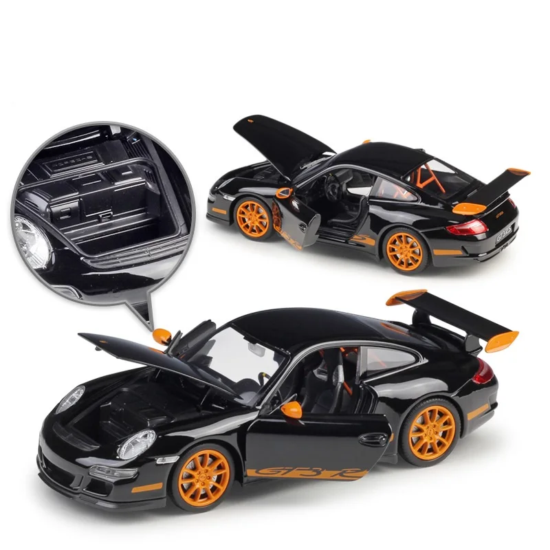 1:24 Welly модели автомобилей из сплава для 911(997) GT3 RS литая модель автомобиля детские игрушки Рождественский подарок коллекция для взрослых