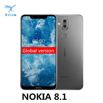 

NOKIA 8.1 Global version Smartphone 6.18" 4/6GB RAM 64/128GB ROM NFC Snapdragon 710 Android 10 3500mAh Fast charge Mobile Phone