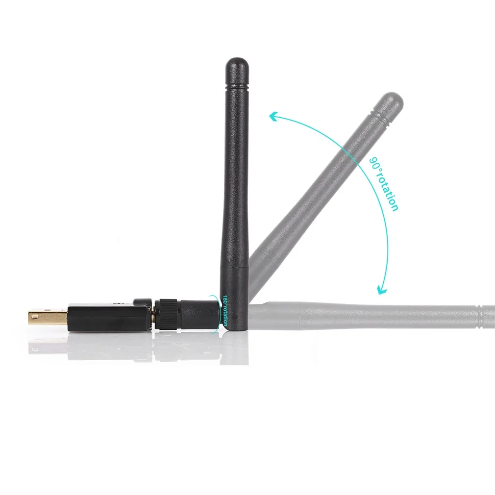 USB WiFi адаптер AC600Mbps 2,4 ГГц и 5,8 ГГц беспроводной сетевой адаптер двухдиапазонный Wifi ключ 2dBi внешние антенны