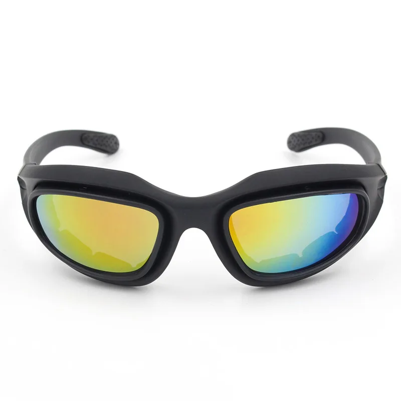 

Four Lens Outdoor Cycling Glasses CS Tactical Goggles for Motorcycle/C5 Polarized Light Set