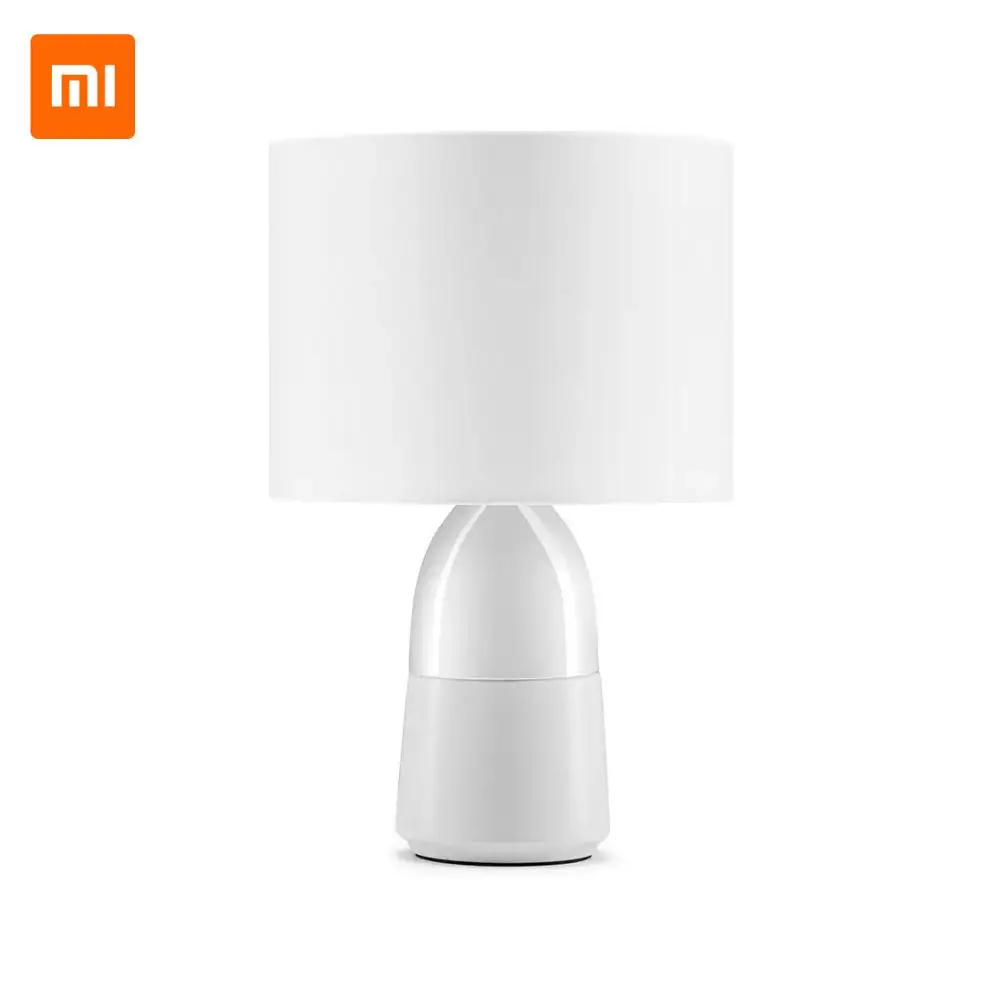 Xiaomi Youpin светодиодный сенсорный прикроватный светильник, хрустальные настольные лампы для спальни, гостиной, светодиодный прикроватный светильник, современная лампа для кровати - Цвет корпуса: White