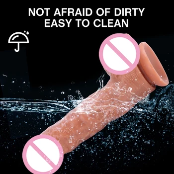 Big Strapon Ejaculating Dildo Realistic Penis Spraying Dick Suction Cup Dildos For Women Sextoy Consolador Para Mujer Adult Toy 5