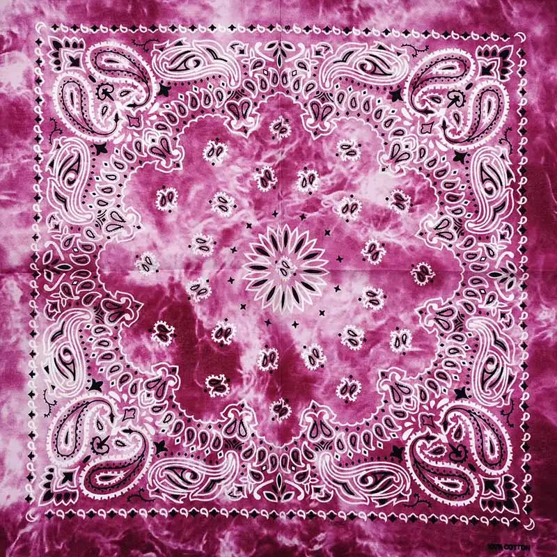 New Fashion Hip Hop 100% Cotton Bandana Square Scarf 55cm*55cm Black Red Paisley Headband Printed For Women/Men/Boys/Girls - Image 37