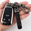 Leather High Quality Car Key Ring Case Holder Cover For Audi A4 Allroad B9 Q5 Q7 TT TTS 4M 8S 2016 2017 2022 Accessories ► Photo 1/6