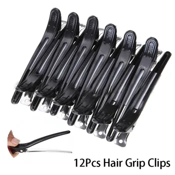 

12 PCS / Bag Professional Plastic Hair Grips Hairpins Styling Accessories Alligator Clips Duckbill Clips For Hairdressing Salon