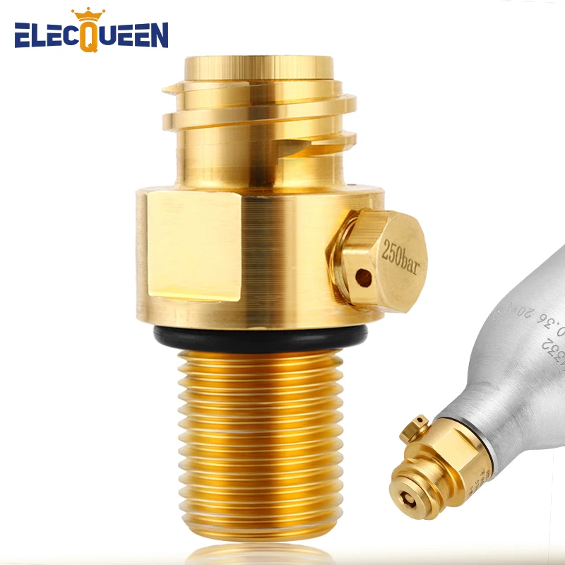 Soda Bottle Adapter,TR21-4 Brass Valve for Soda Cylinder M18*1.5 Thread Replacement Valve Co2 Cylinder Aerator Water Making