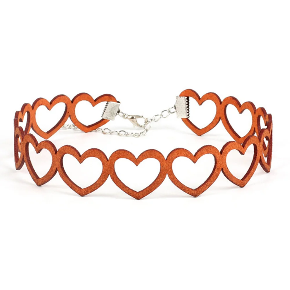 Tattoo Ketting / Choker Zwart met Witte Kraaltjes