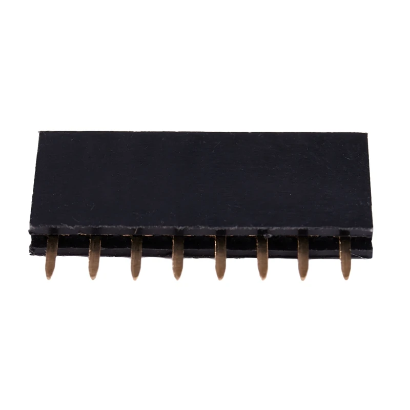 10 шт. 2,54 мм Однорядная Женская Заголовок шаг разъем PCB 8 Pin полосы