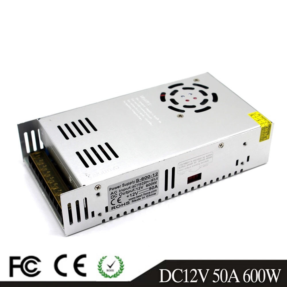 Одиночный выход 600 Вт DC28V DC30V DC32V DC42V DC24V DC12V DC36V DC48V DC60V источник питания Светодиодный