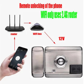 

For video intercom security access control electronic lock door lock support mobile APP remote unlock smart lock castle