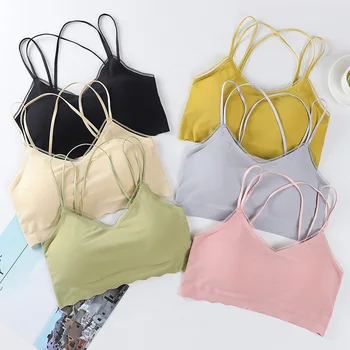 

Linbaiway Sexy Bras for Women Lingerie Seamless Padded Wireless Intimate Bralette Comfort Push Up Sleeping Bra Underwear