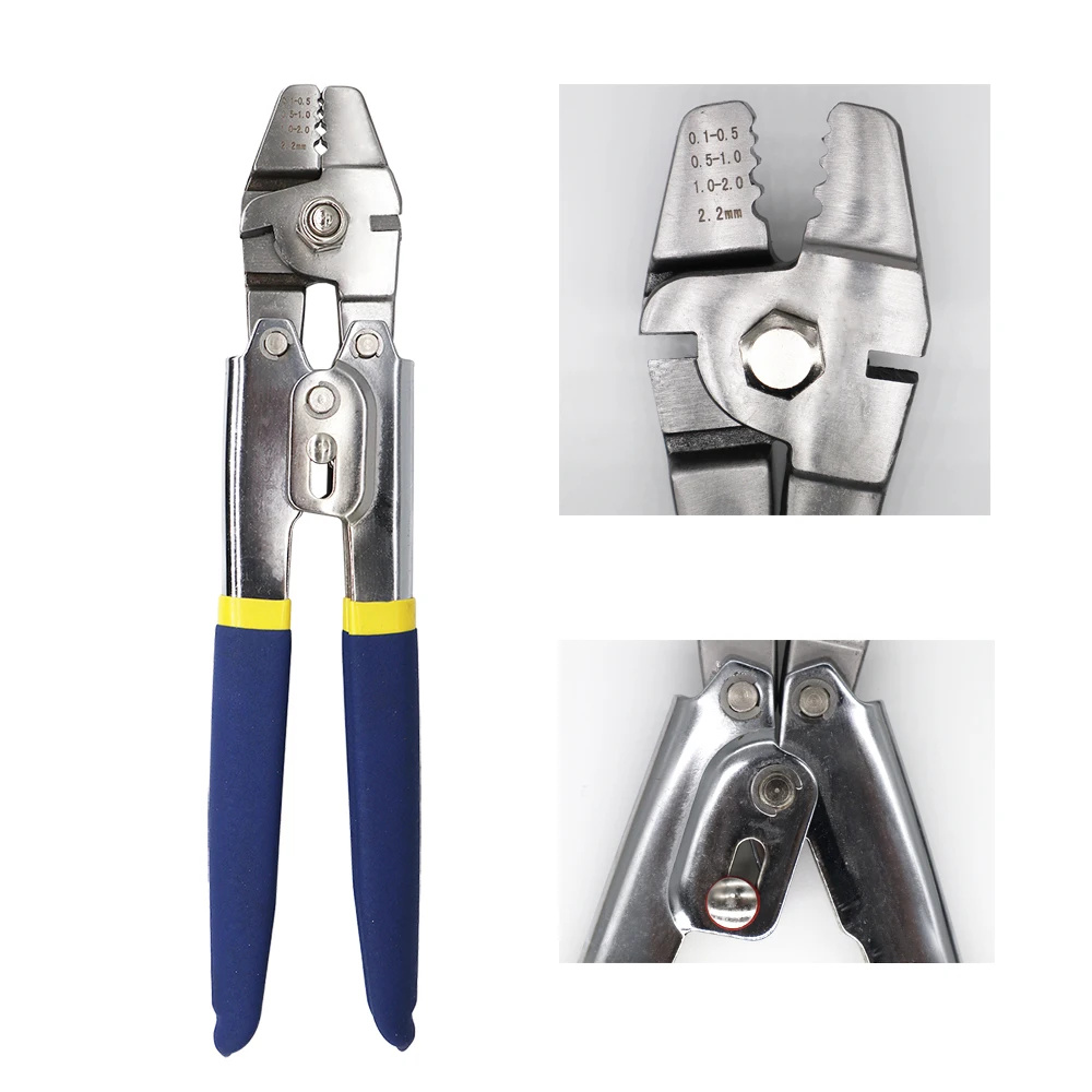 Wire Rope Crimping Tool with 150 Aluminium Ferrules Easy Fishing Tackle