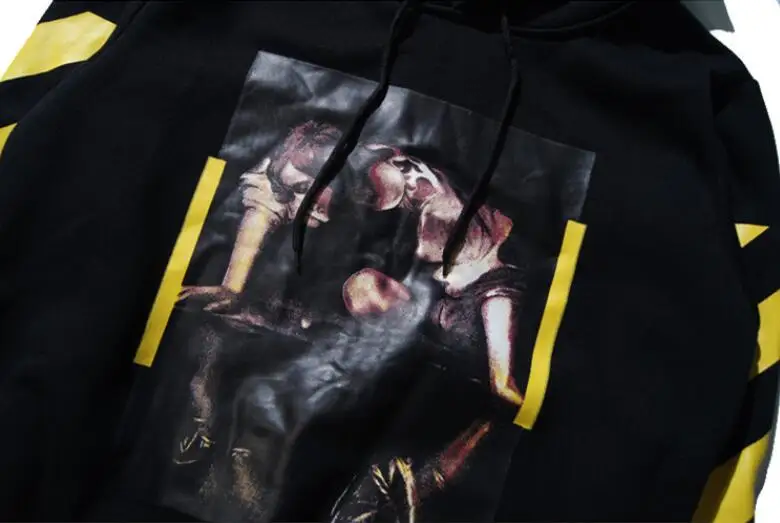 Religion arrow 19ss Off-White OW для мужчин и женщин унисекс осень зима Модная хлопковая Повседневная Свободная Толстовка с капюшоном толстовка с капюшоном куртка