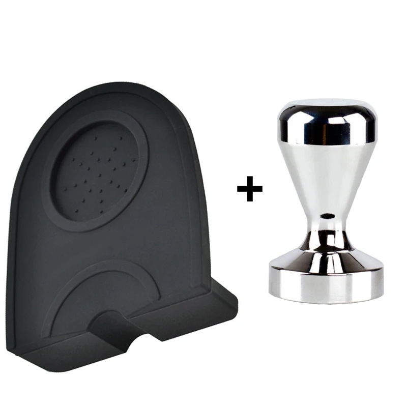 

51mm Coffee Tamper Mat Silicone Rubber Tampering Corner Mat Coffee Maker