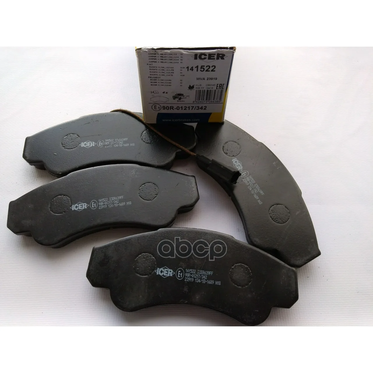 141522_колодки Дисковые Передние! Peugeot Boxer 350 Models, Fiat Ducato 18 Maxi 02 Icer 141522 Icer арт. 141522