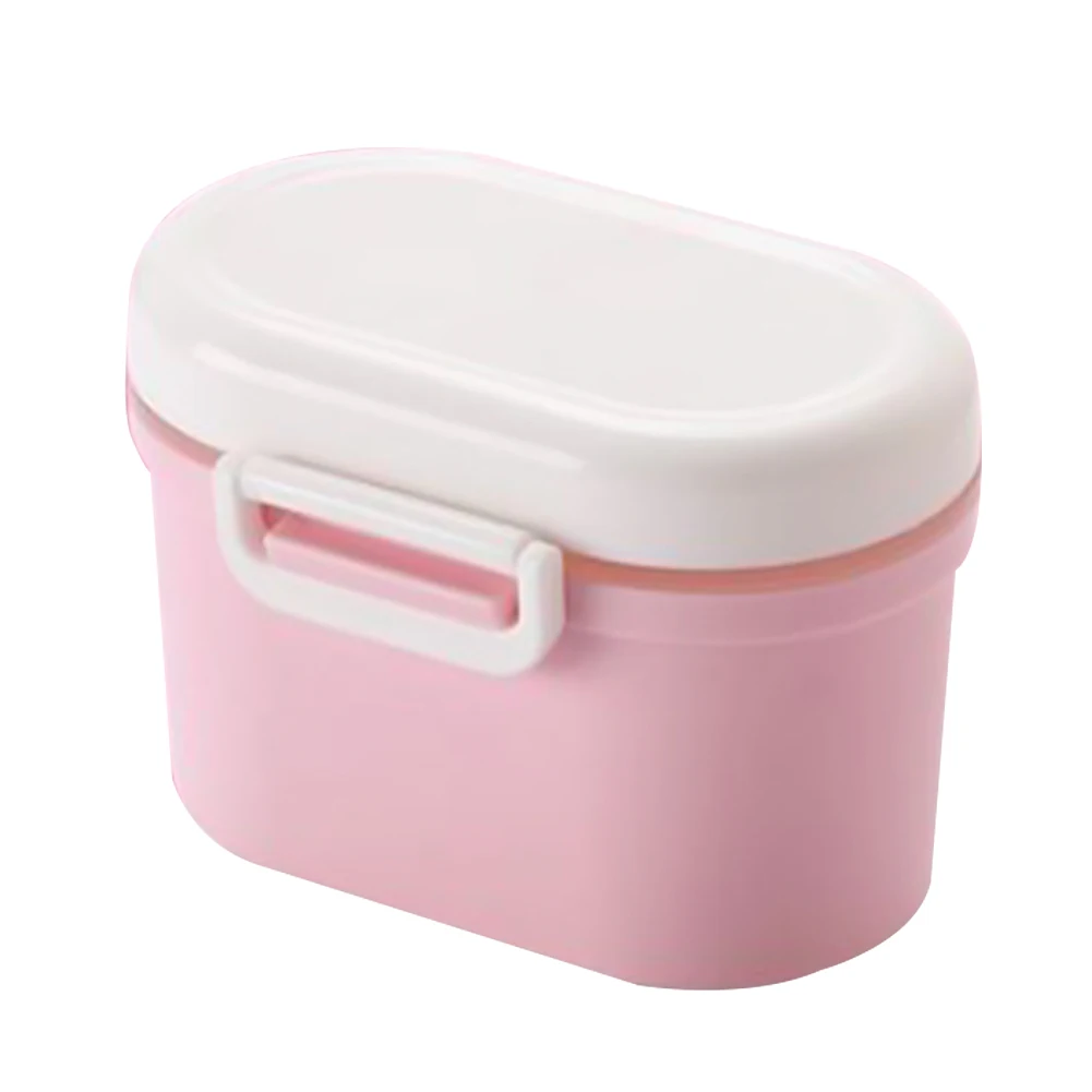Pink Small Детский контейнер для детского питания Органайзер герметичная дорожная бутылка портативный большой емкости формула дозатор сухого молока для малышей - Цвет: Pink Small
