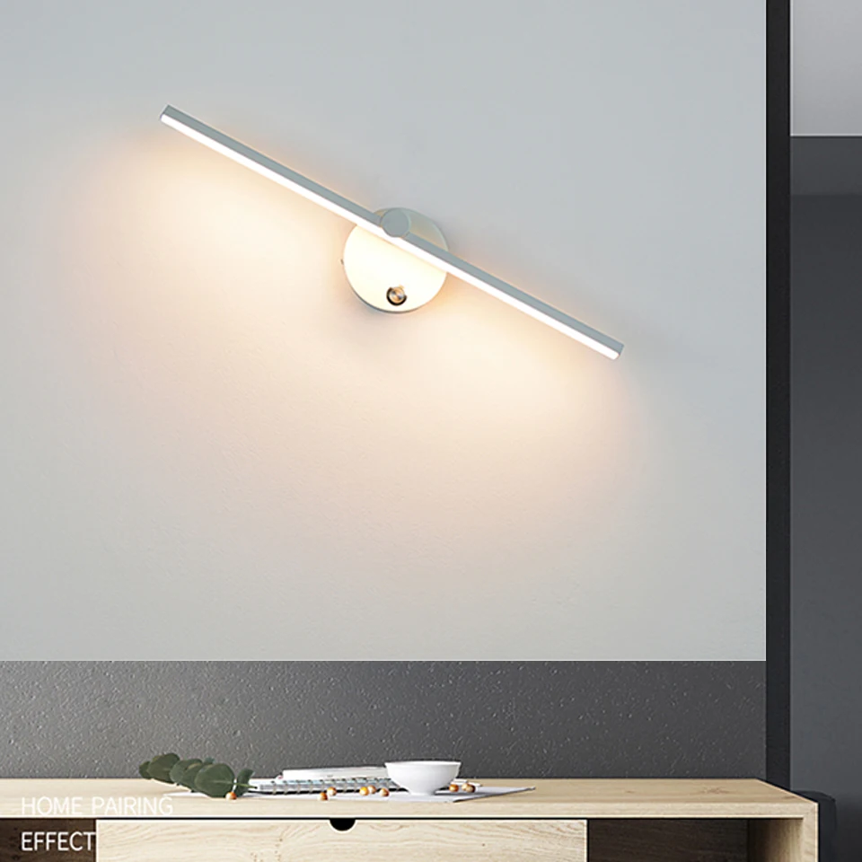 Nordic LED Indoor Wall Lamps 8W Wall Lights For Home Bedroom Bedside Mirror Front With Switch Sconce AC110V/220V