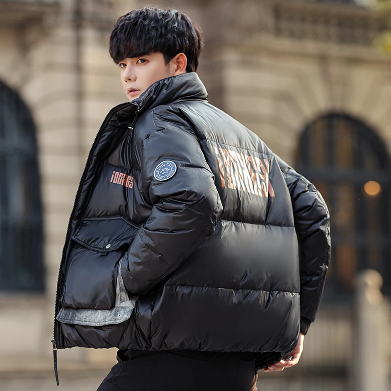 Casual 2023 Winter White Duck Down Jackets Men's Outwear Loose Puffer Coat Outwear Waterproof Thick Warm Down Parkas Top Clothes