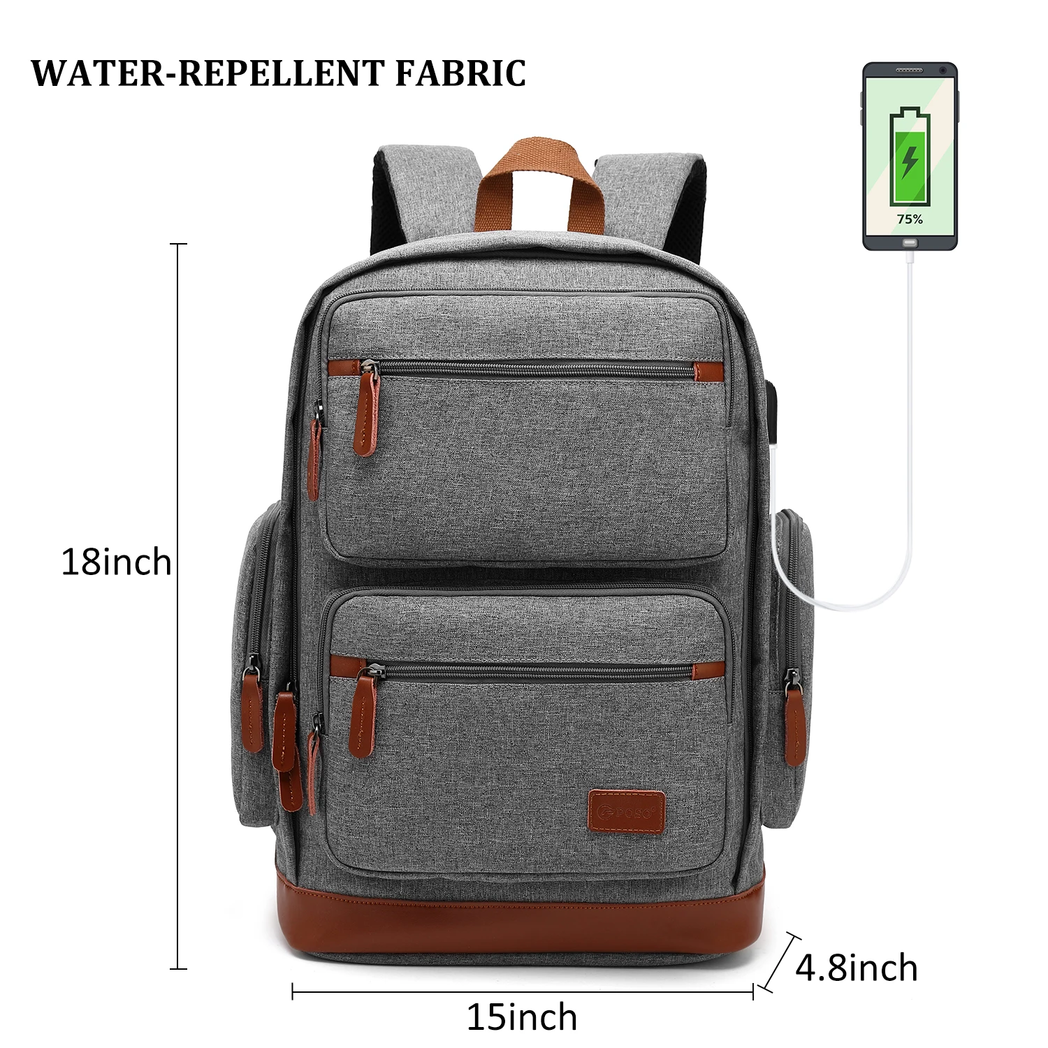 Shark Men's Backpack USB Charging Boy's Student Computer Schoolbag Man  Kawaii Anime Print Simple Rucksack Men's Bag - AliExpress