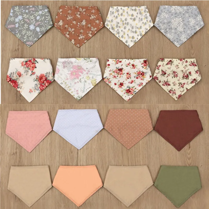 

Waterproof Cotton Linen Baby Bibs Newborn Double Side Floral Print Children's Bibs Toddler Bandana Scarf Saliva Towel Baby Stuff
