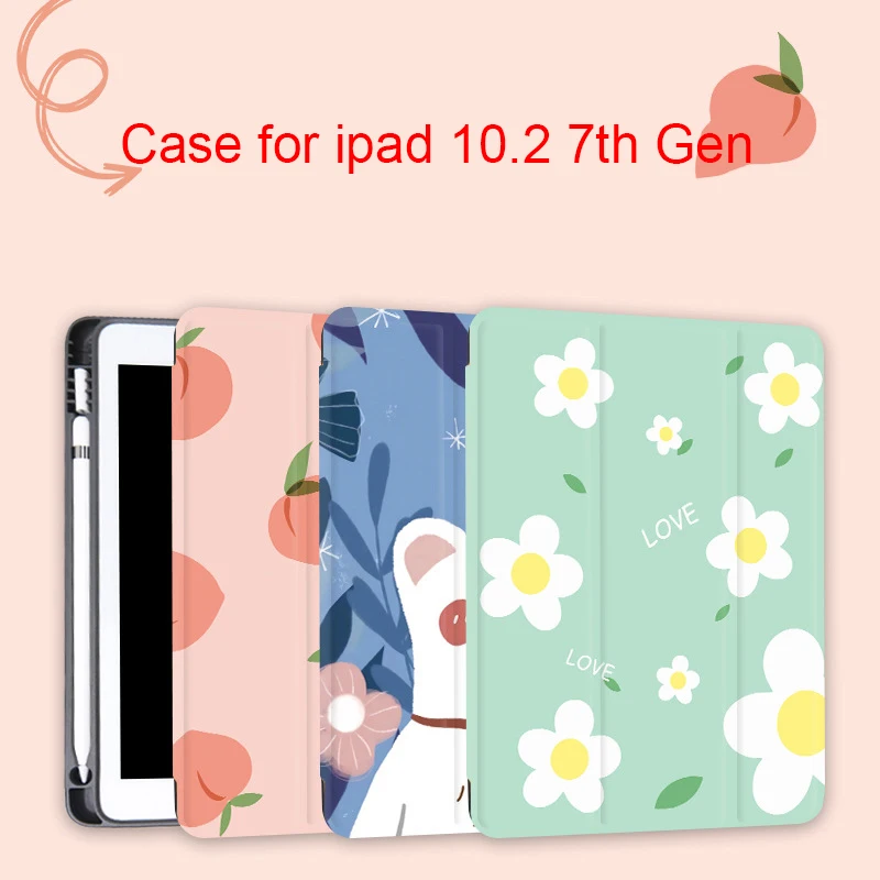 Футляр для карандашей iPad 10 2 2019 A2200 умный чехол магнитный трехслойный
