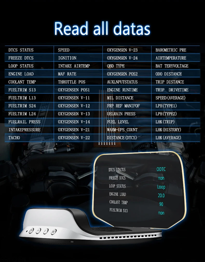 Sistema duplo obd2 + gps com display