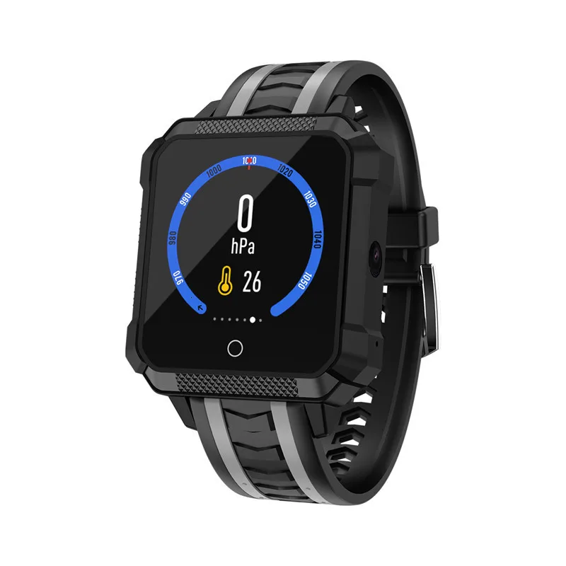 black IP68 Водонепроницаемый 4G спортивные smart watch Android телефон H7 MTK6737 1 ГБ 8 ГБ 600 мА/ч, Батарея 5.0Mp камеры gps умные часы для мужчин - Цвет: black