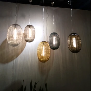 

Modern LED Glass Pendant Lights Lighting Nordic Pendant Lamps Dining Living Room Bedroom Bar Home Decor Hanging Light Fixture