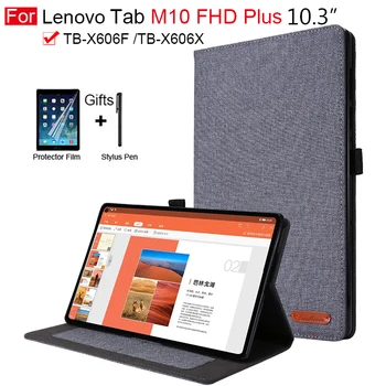 

2020 New Cover For Lenovo Tab M10 Plus X606 10.3'' TB-X606F TB-X606X Cloth Case For Lenovo Tab M10 FHD Plus X606F Caqa Coque Pen
