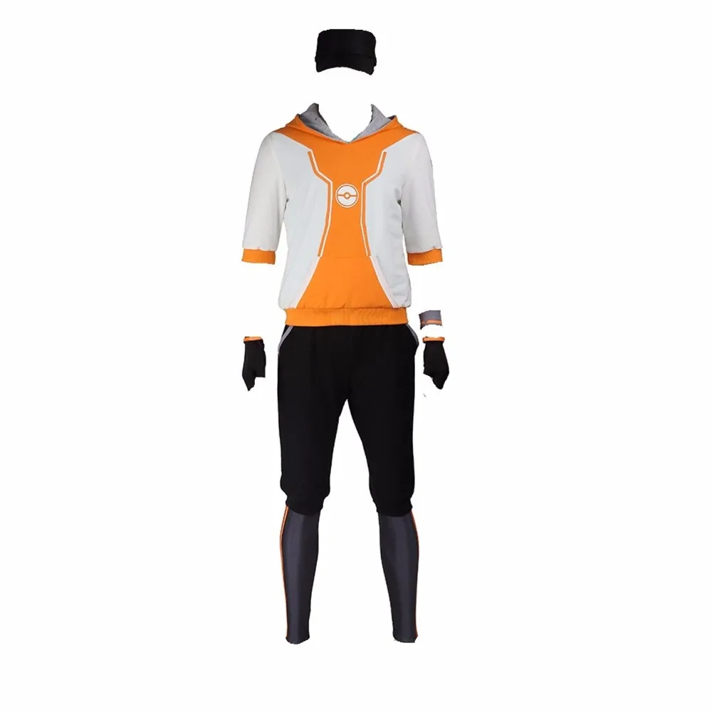 

Men's Go Trainer Team Valor Instinct Mystic Hoodie Cosplay Costume Yellow