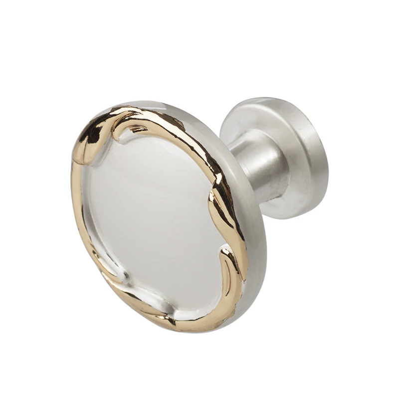 Keenkee-herrajes de aleación de zinc para muebles, tiradores de puerta de tirador de tocador, color blanco con decoración - AliExpress Mejoras para el hogar