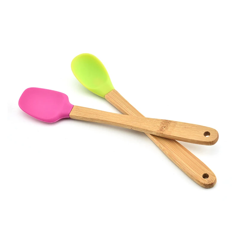Wooden Silicone Kitchen Utensil Nonstick Pancake Spatula Spoon Soup Ladle Tong Cookware Baking Gadget