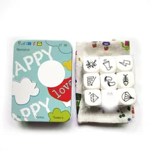 Новая история повествования кости игра история металлическая коробка/сумка английские инструкции Семья/родители/вечерние Смешные Imagine Magic Toys