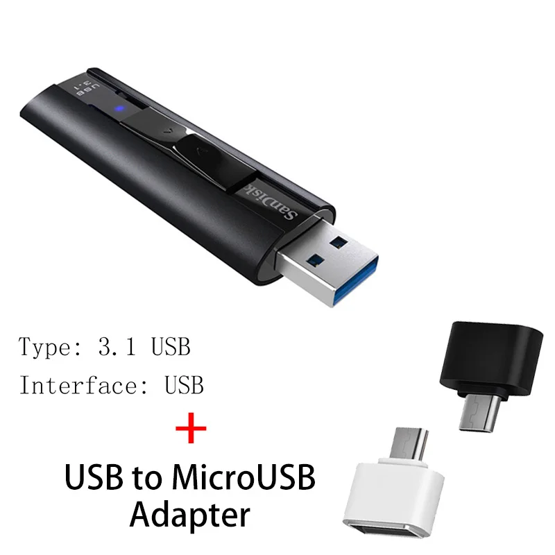 Sandisk USB флэш-накопитель 256 128 ГБ высокоскоростной Макс 420 м Флешка 128 ГБ 256 ГБ флеш-накопитель 3,1 USB флешка диск на ключе памяти для телефона - Цвет: CZ880 A