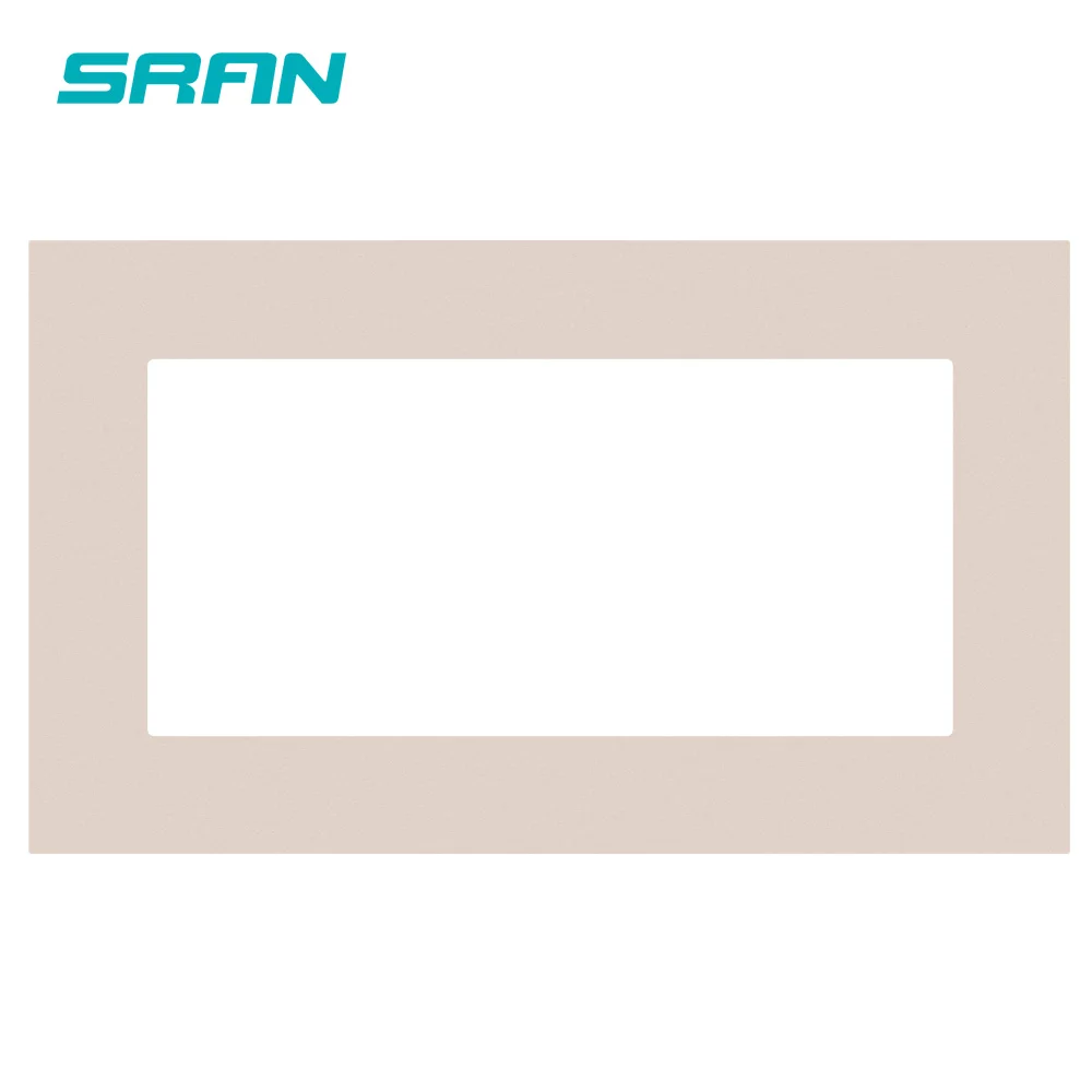 SRAN пустая панель с установкой железной пластины 146 мм* 86 мм белый ПК Панель переключатель гнездо - Цвет: Gold 146 PC