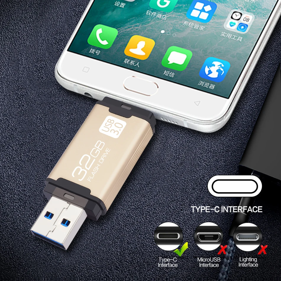 DataRunner Тип C флеш-накопитель USB 3,0 256 ГБ 128 Гб 64 ГБ 32 ГБ флеш-накопитель внешний накопитель 512 ГБ USB накопитель для type-C/PC
