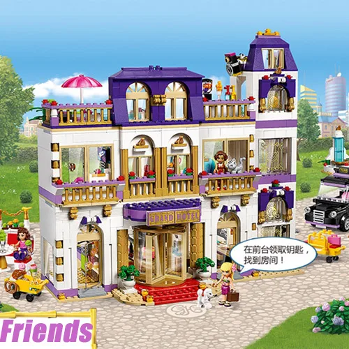 

Bela 10547 Friends Heartlake Grand Hotel Andrea/Olivia/Stephanie Building Blocks 1585pcs Bricks Compatible Friends 41101