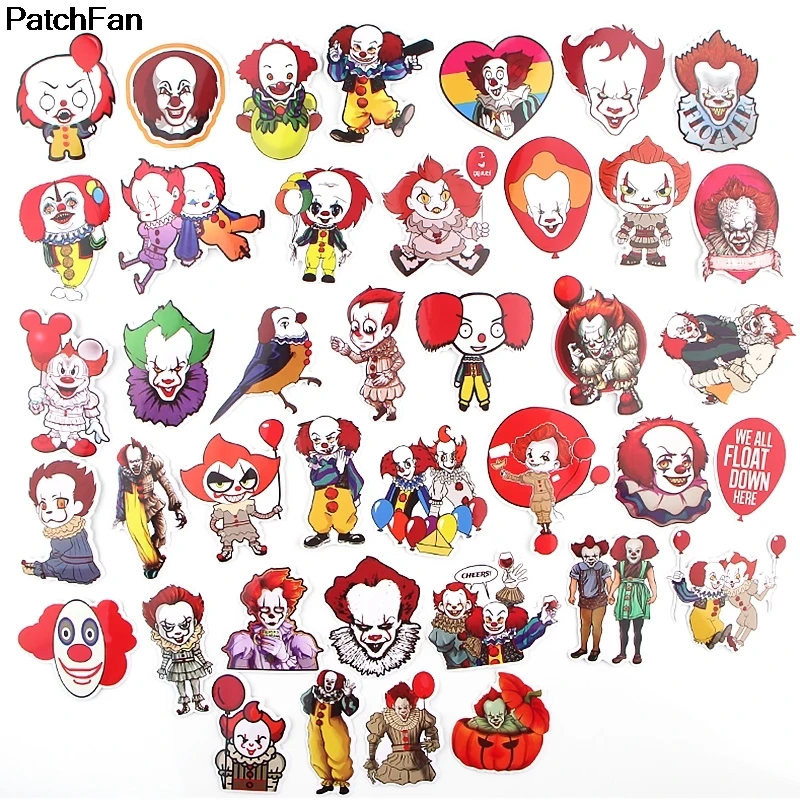 12 компл./лот Patchfan для выведения токсинов, 40 шт Стивена Кинга это Водонепроницаемый наклейки для скрапбукинга "сделай сам" Чемодан скейтборд ноутбук стены акустической гитары A2524