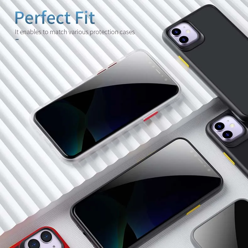 ROCK 0,3 мм защита конфиденциальности закаленное стекло для iPhone11 Полный экран протектор для iPhone 11 Pro Max анти подзорная анти шпионская пленка