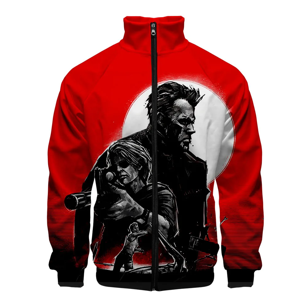Terminator Dark Destiny, осенне-зимние толстовки, мужские свитшоты, на молнии, для фитнеса, куртки с капюшоном и пальто для мужчин, Harajuku