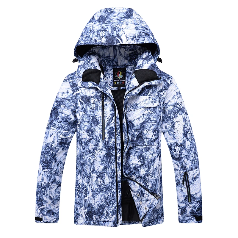 Новая мужская лыжная куртка, ветрозащитная водонепроницаемая куртка, спортивная теплая износостойкая лыжная одежда, модная одежда для сноуборда