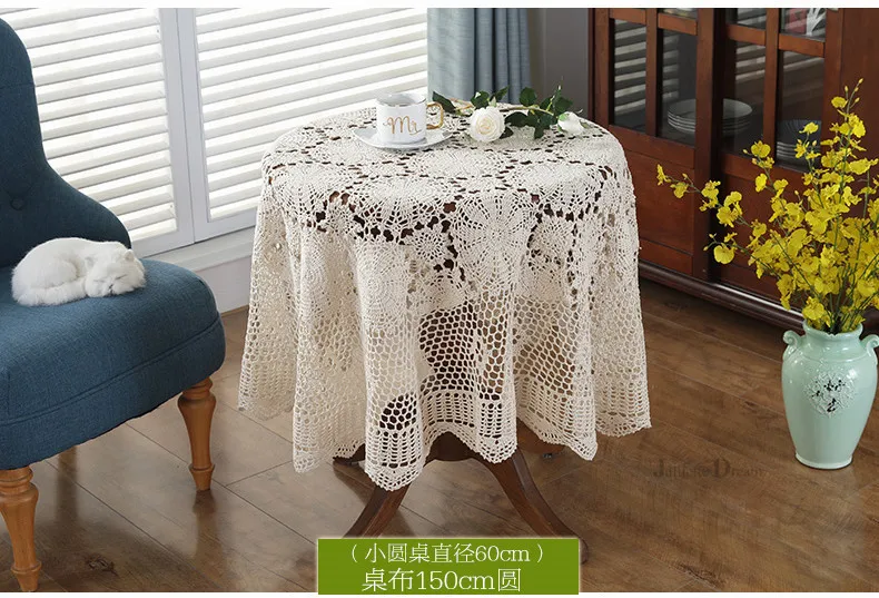 Lace Tablecloth Christmas Holiday Party Dinner Table Cover Home Decor Square 