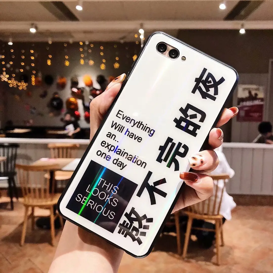 Чехол из закаленного стекла для iPhone XS Max XR X, разноцветный чехол для телефона, защитный чехол для iPhone 6, 6s, 7, 8 Plus, 11 Pro Max - Цвет: 16