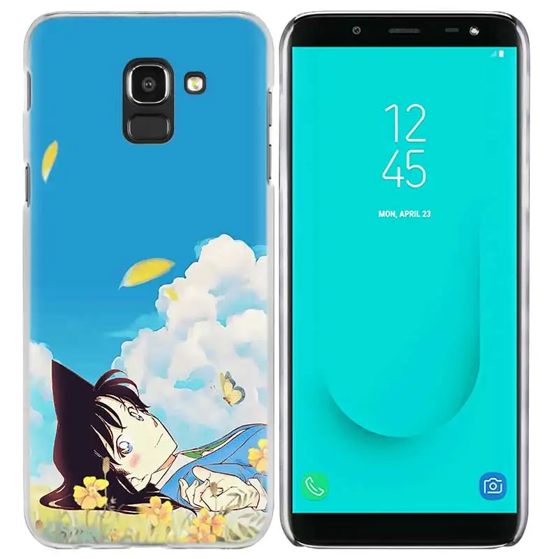 Детектив Конан чехол для samsung Galaxy S10 S10e 5G S9 S8 S7 край M40 M30 M20 M10 J8 J6 J4 плюс - Цвет: Коричневый