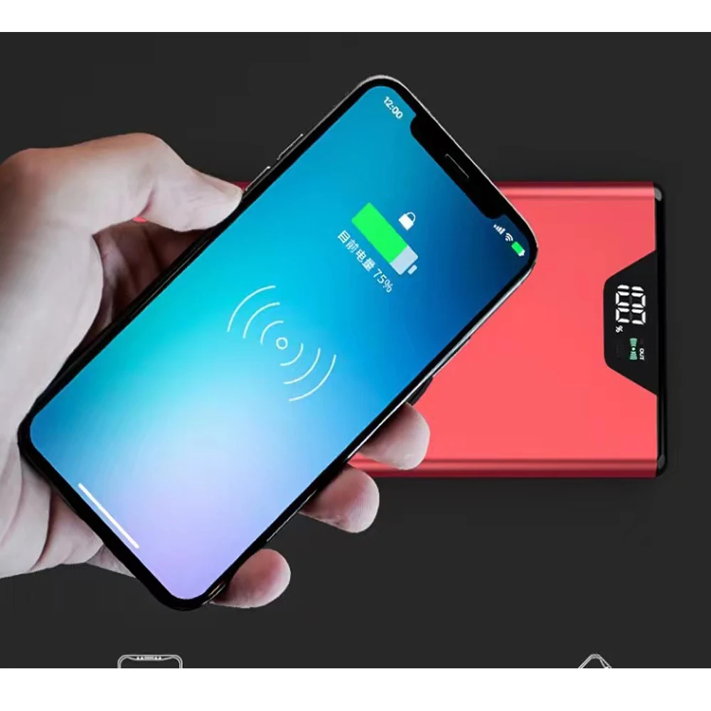 best power bank for iphone 99000mAh Power Bank Wireless Qi Charger Fast Charging Power Bank Mobile Phone Charger for Samsung iPhone 8 Poverbank power bank 20000mah