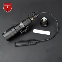 Pressão dupla função interruptor de fita scout luz m300 m300b lanterna constante/saída momentânea para picatinny ferroviário
