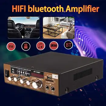 

Car Audio Amplificador 180W+180W 12V 2 Channel HIFI audio Power Amplifiers Home Auto bluetooth 4.2 Stereo Amplifiers FM Radio