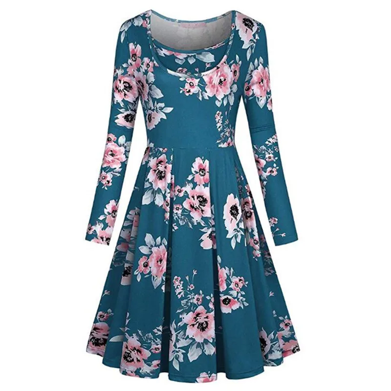 Весна и осень новое платье для кормящих мам для беременных женщин с длинным рукавом гофрированная одежда для грудного вскармливания платье с принтом Vestdios