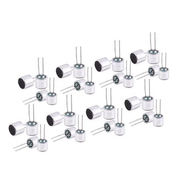 

30Pcs Electret Microphone Inserts 6050 with PCB Pins Condenser